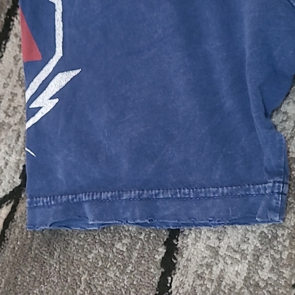 AFFLICTION AMERICAN CUSTOMS LIVE FAST RAW-EDGE AMERICAN FLAG LAVA WASH TEE-SHIRT - Picture 5 of 12